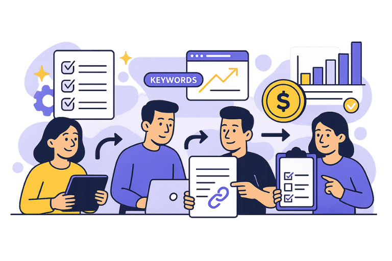 Start your SEO campaign - Choose, customize, and track your UpBuild order effortlessly