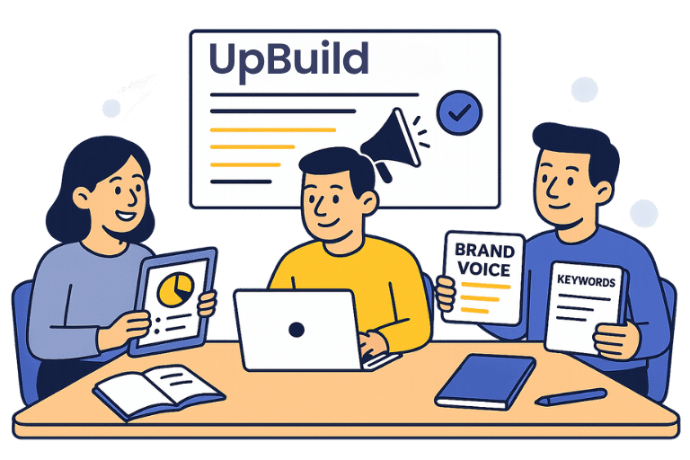 UpBuild's Premium SEO Content - 100% original, brand-aligned articles where every word drives value